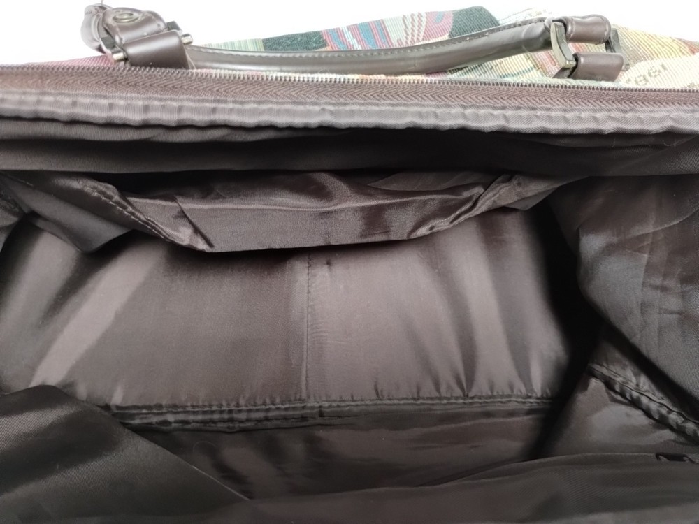 Messenger Bag w/ Handles & Shoulder Strap Large Brown & Multicolored - Versatile