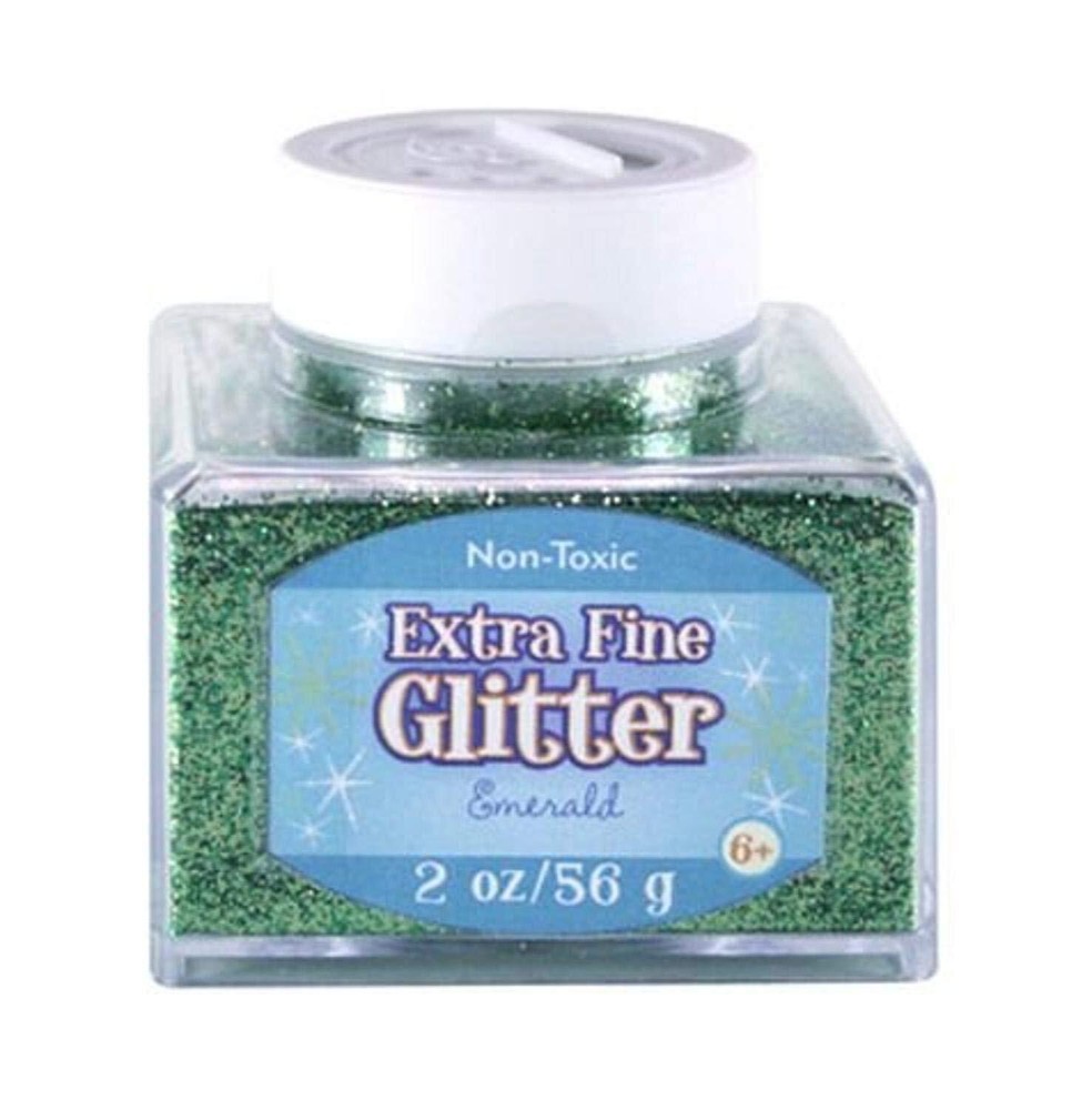 Extra Fine Glitter Emerald 2 oz for Crafts