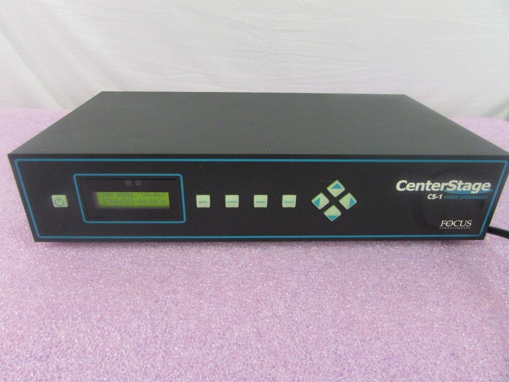 CenterStage CS-1 Video Processor Focus Enhancements (No Manual)
