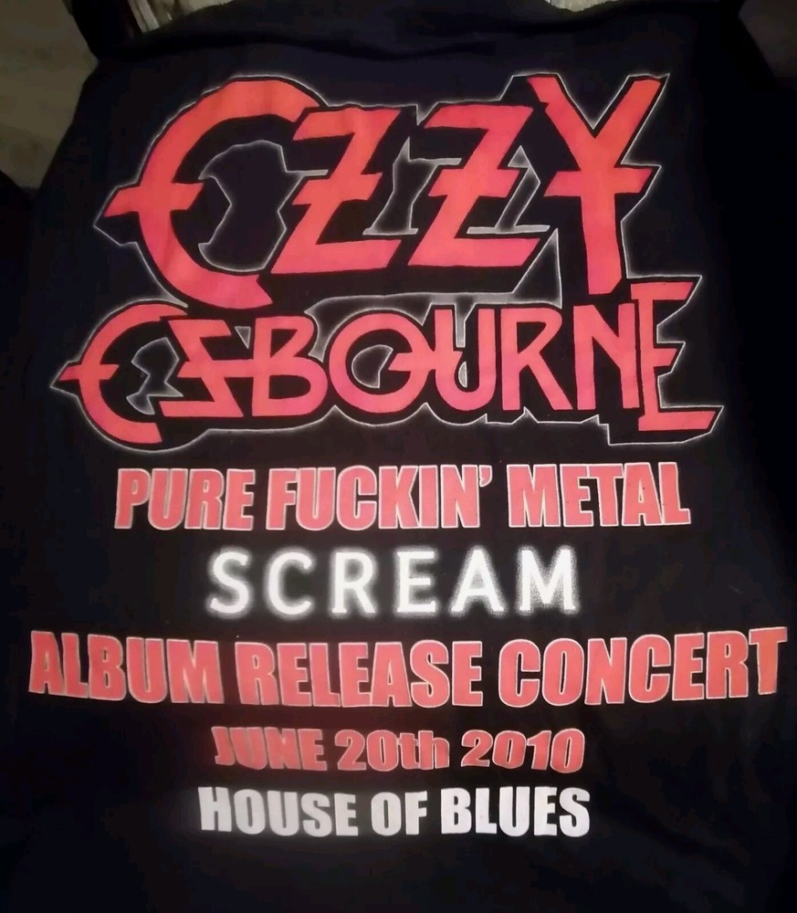 OZZY OSBOURNE IN STORE "SCREAM" CD (COVER ONLY) w/ POSTER back to the beginning