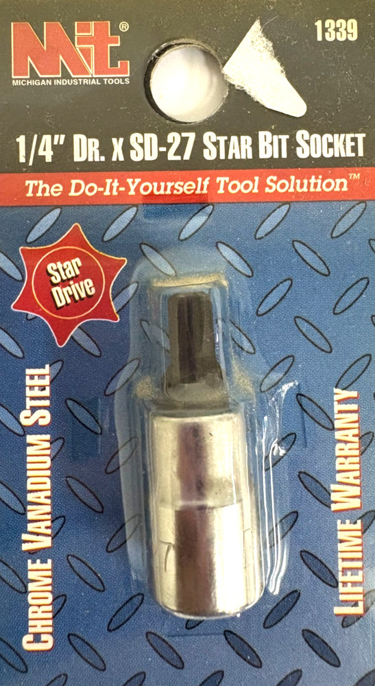 1/4" DRIVE SD-27 STAR BIT SOCKET MIT 1339