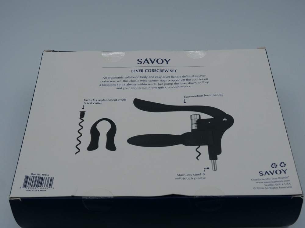 Savoy Lever Corkscrew Set - Includes Replacement Work And Foil Cutter