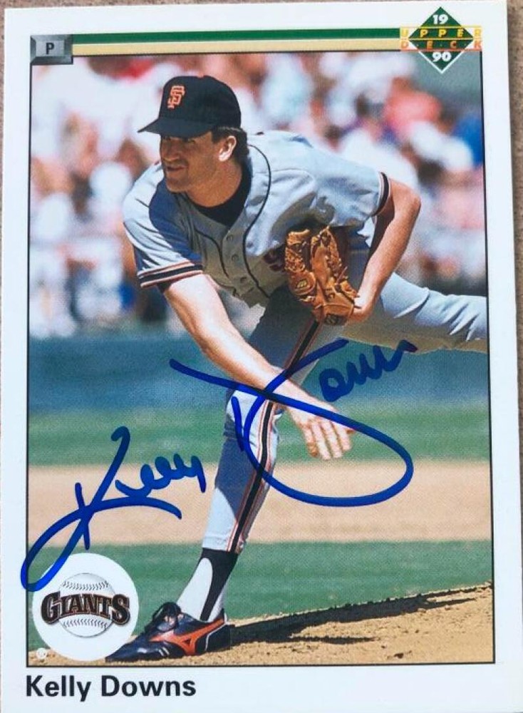 Kelly Downs Autographed 1990 Upper Deck #699