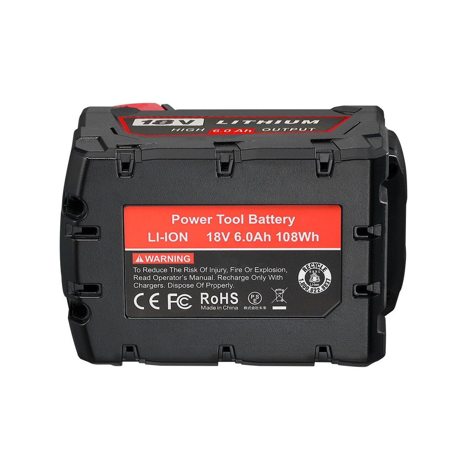4-PACK 18V For Milwaukee for M18 18V 6.0AH Extended Capacity Battery 48-11-1840