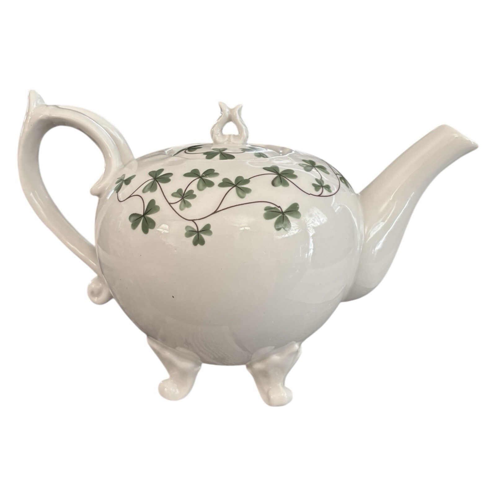 Shannon Godinger Teapot Shamrocks Irish Ireland Mint Condition Vintage
