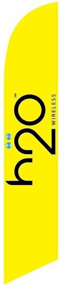 h2o Wireless Feather Banner Swooper Flag - Replacement FLAG ONLY