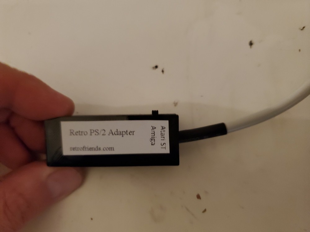 Amiga Atari ST Optical Mouse w/ nice adapter and extension