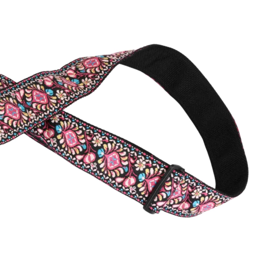 LM Retro Jacquard Guitar Strap - Pink