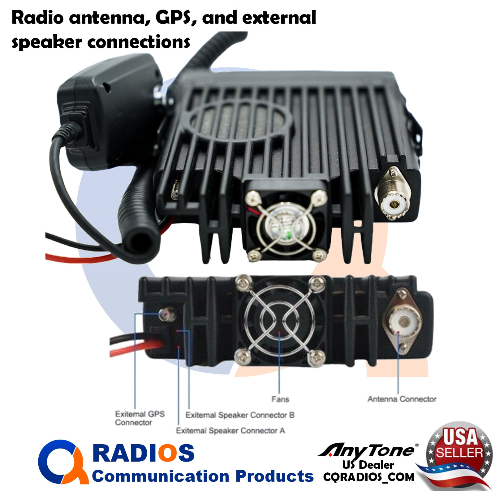 AnyTone AT-D578UVIII Plus BT Mobile Radio Transceiver GPS DMR Digital Analog