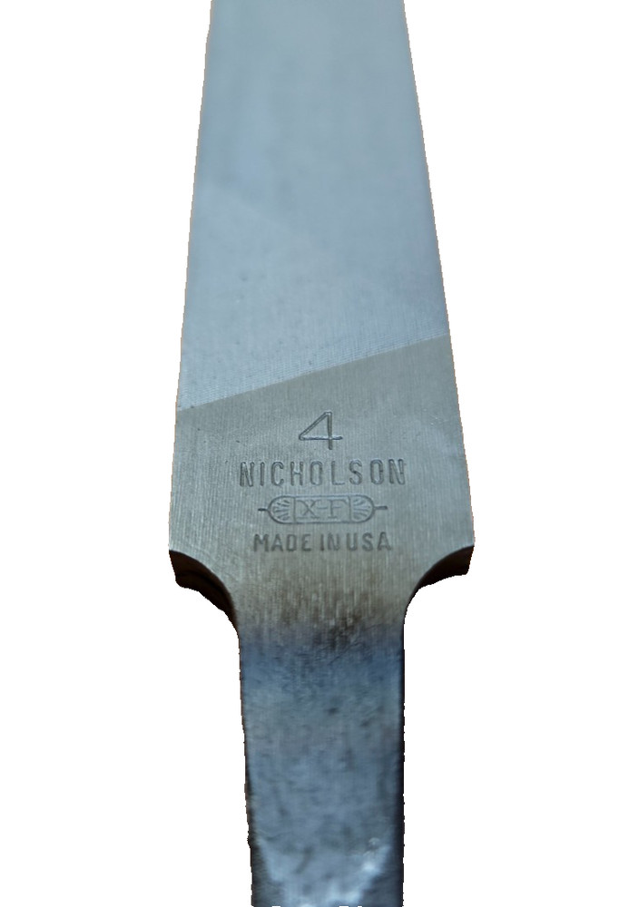 36767 Nicholson 6" Hand File #4 Cut File Swiss Pattern Double Cut