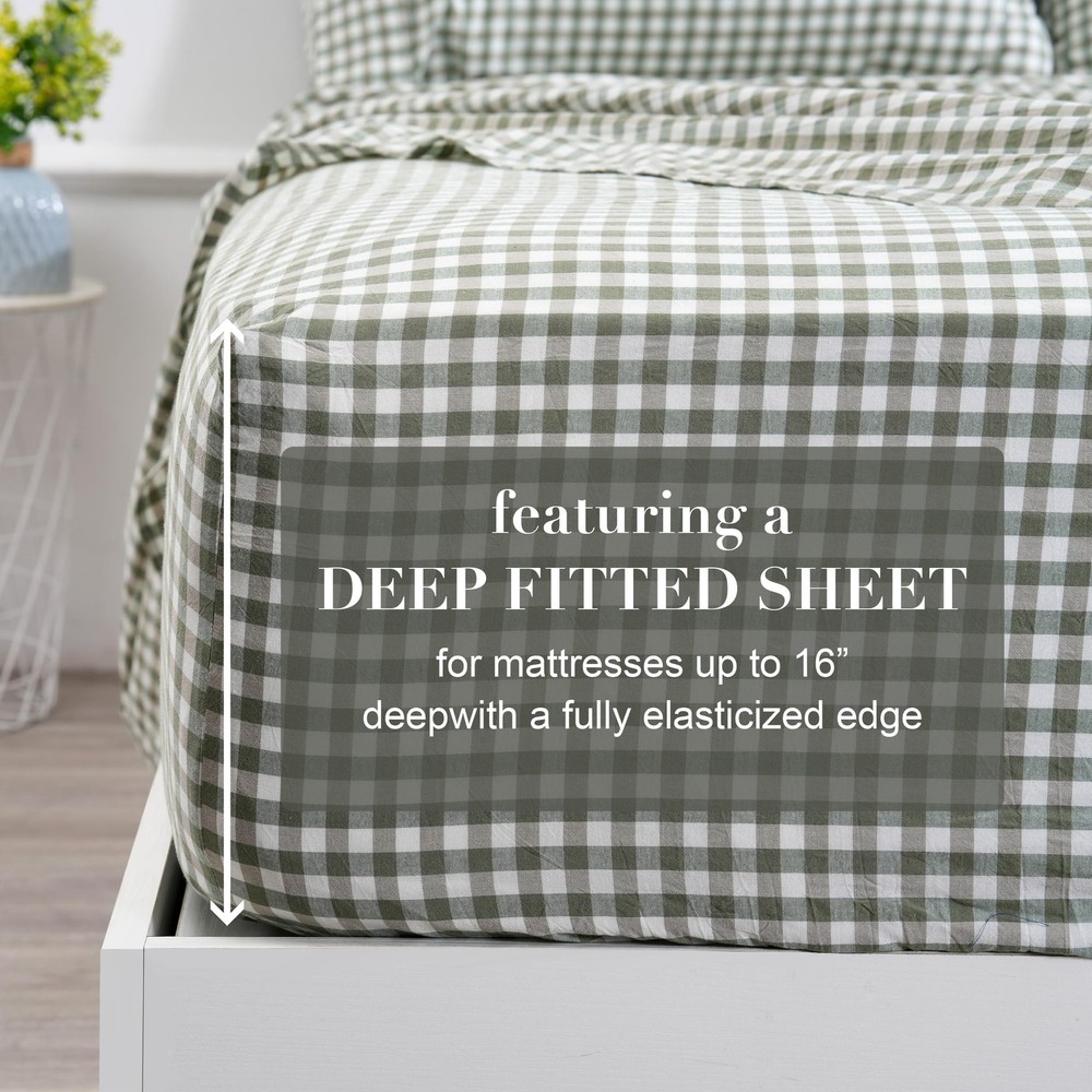 100% Cotton Queen Sheet Set - 4 Piece, Soft, 400TC