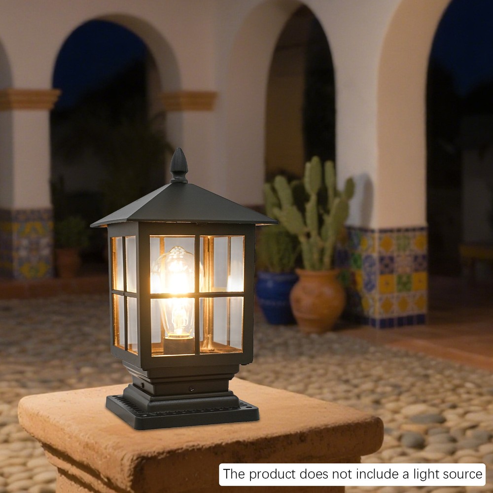 Outdoor Post Lantern Landscape Post Lamp Post Light, Aluminum Alloy Post Light