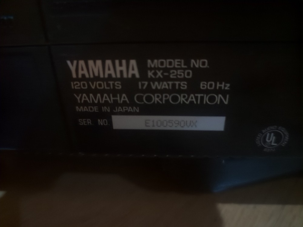 Yamaha KX-250 RS Cassette Deck Black