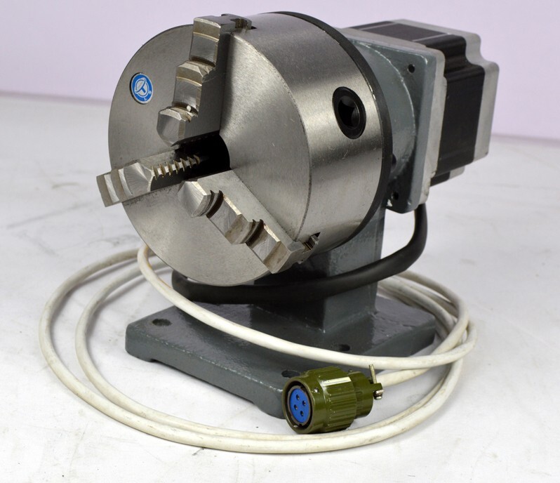 Pneumatic Metal Marking Machine Dot Pin Marking Machine Rotary Axis Rotating Chu