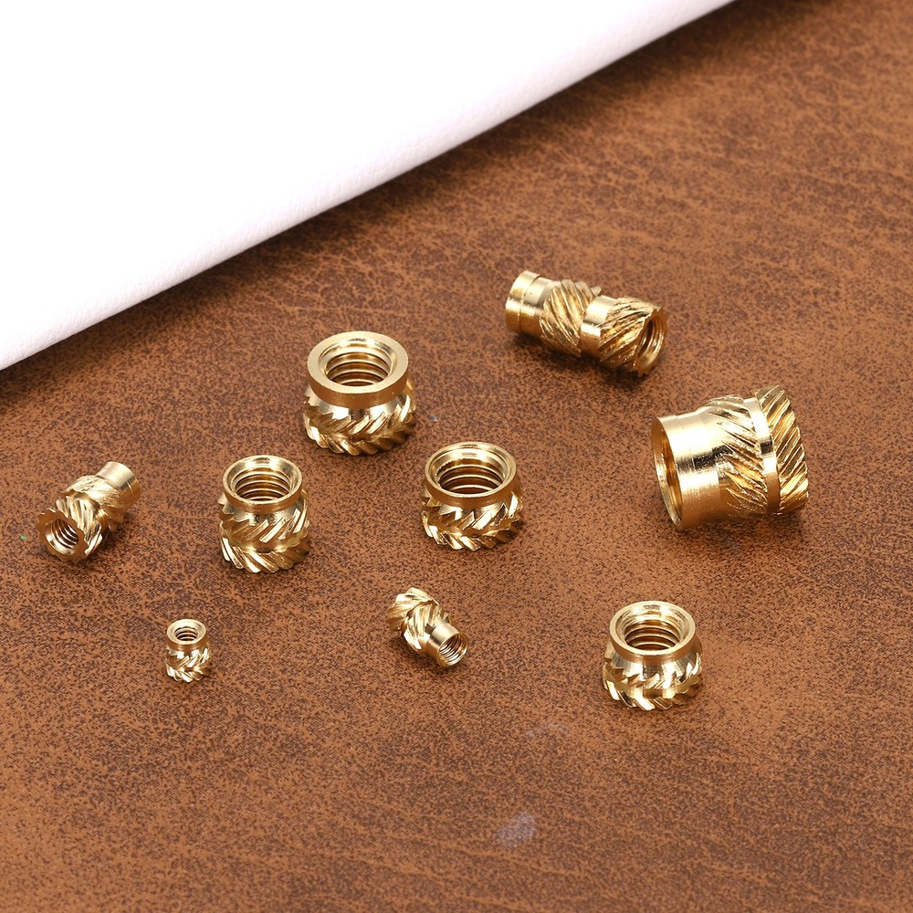 40Set M3 Heat Threaded Inserts 5mm OD, 7mm Height, Brass Nut