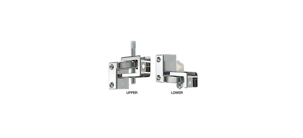 CRL Chrome Gravity Hinge Assembly for Restroom Partitions
