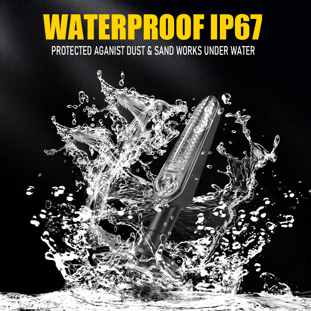 LED Turn Signals Blinker Lights For Yamaha FZ6 FZ1 FZ09 FZ07 YZF R6 R3 R1 H