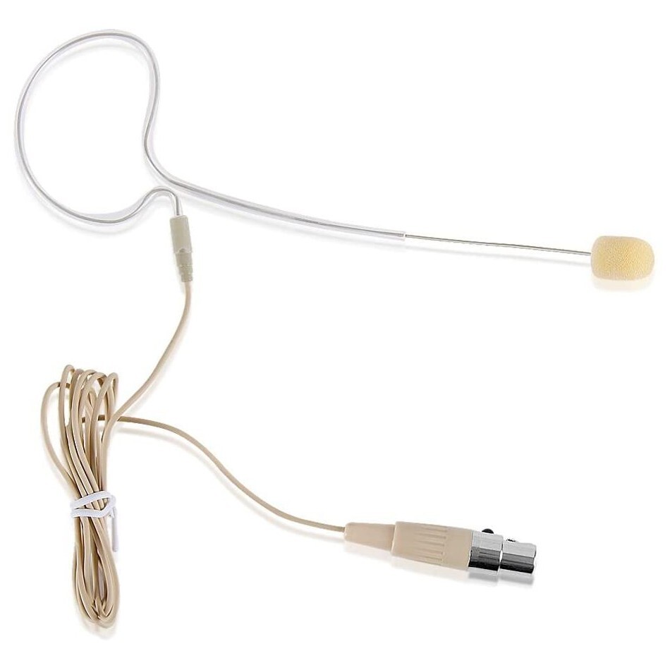 Single Earset Microphone for Shure BLX1 Wireless Bodypack Transmitter Beige