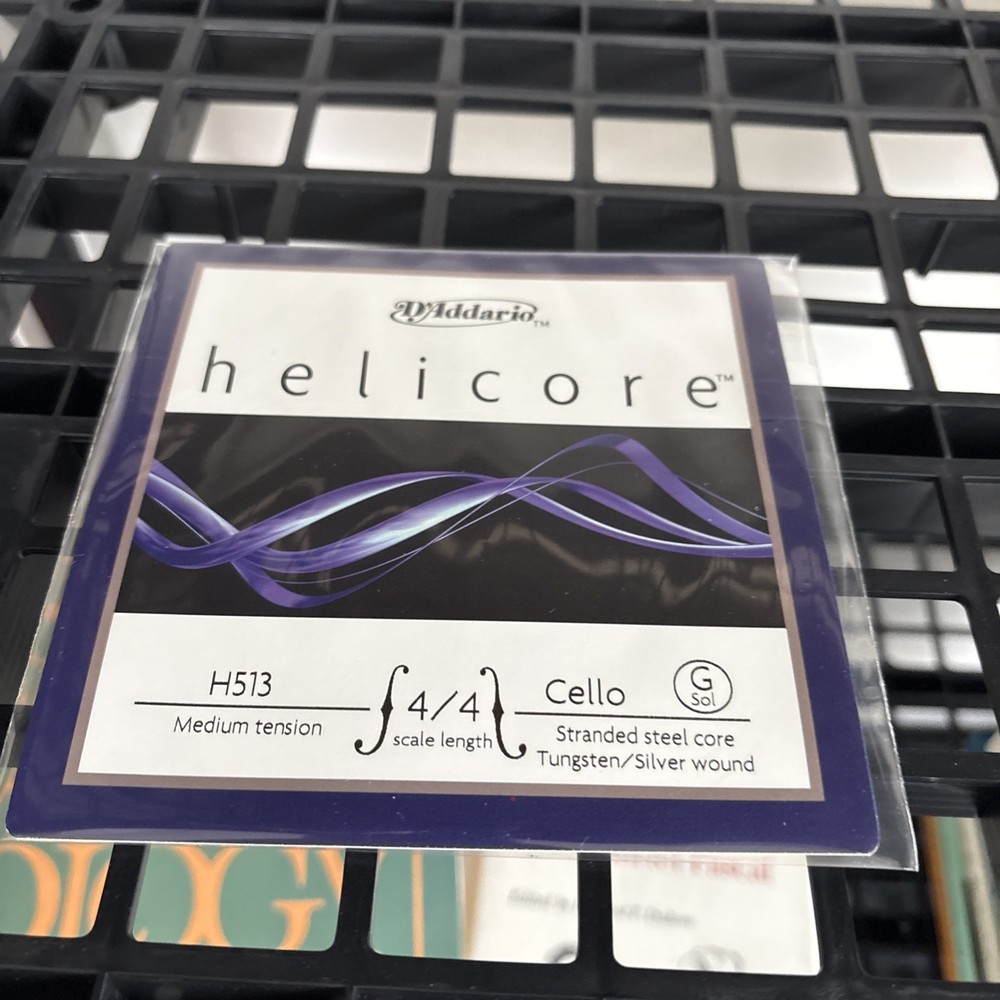 D'Addario Helicore Cello Single G String, 4/4 Scale, Medium Tension