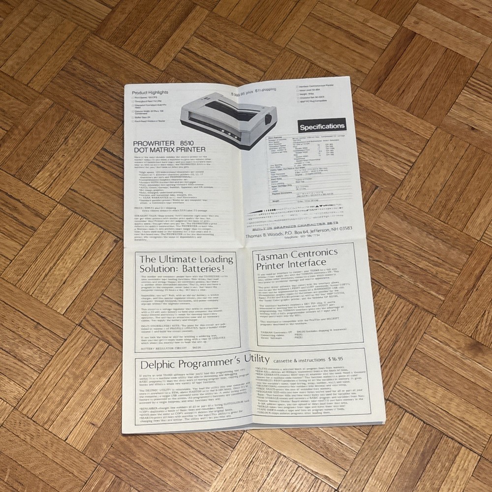 Vintage Timex Sinclair Computer Hardware & Software Order Catalogs (5)