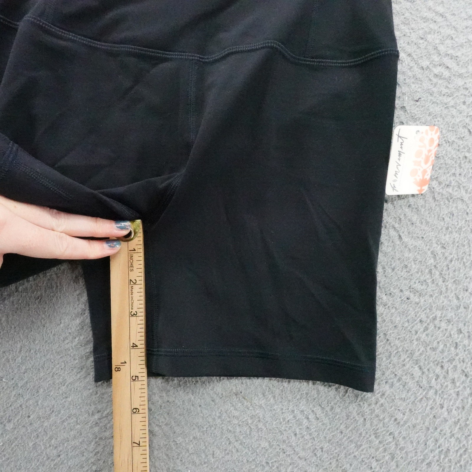 Free People Movement Black Never Better Bike Shorts Size Medium NEW