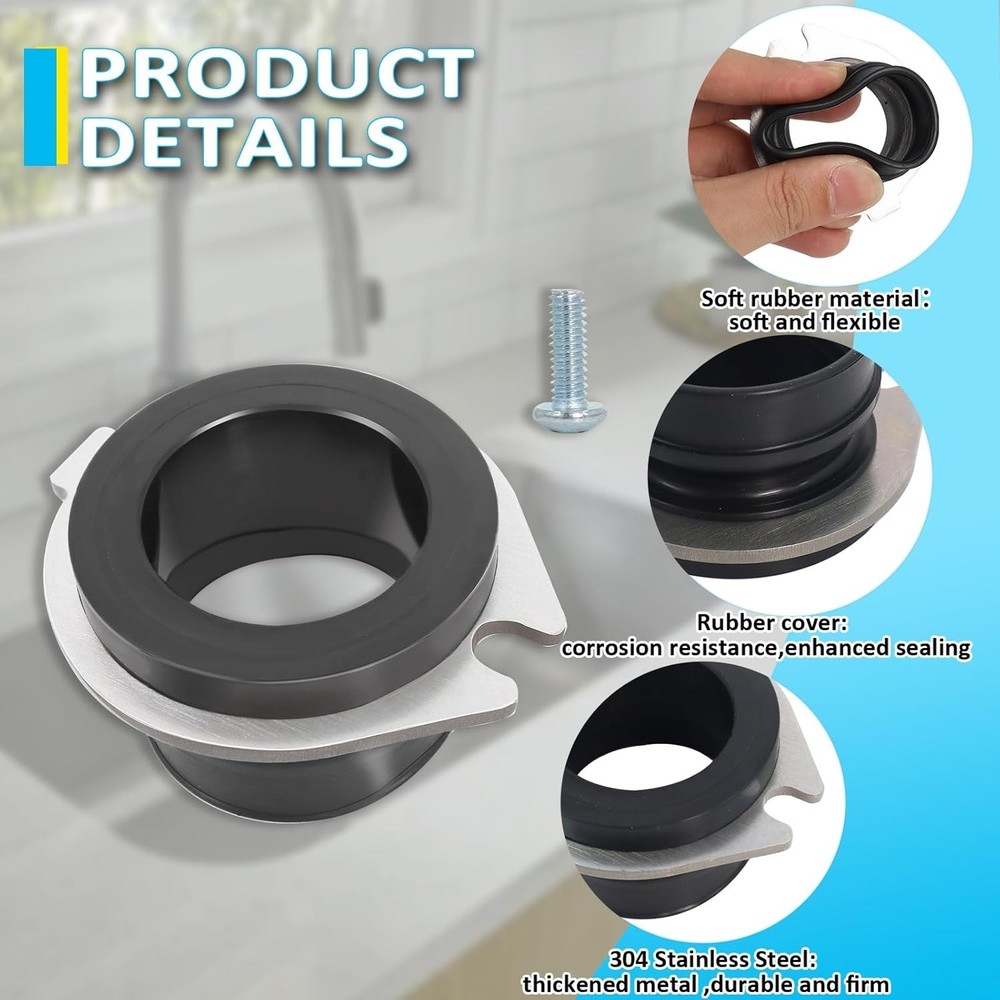 Flex Coupler Garbage Disposal Replacement Parts Compatible with Insink-erator...