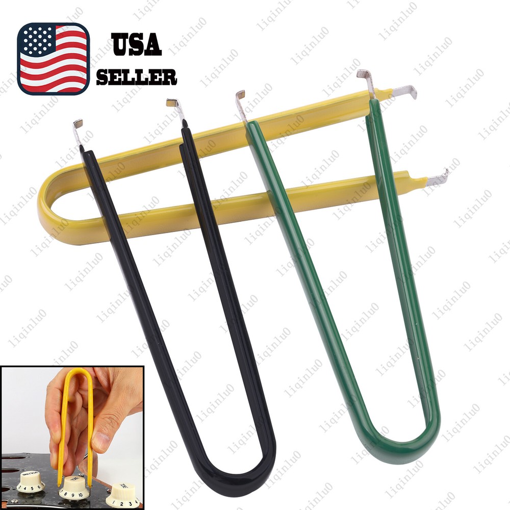 U-shaped Guitar Knob Extractor Tool -Quick Remove Guitar Knobs & Caps in 3Colors