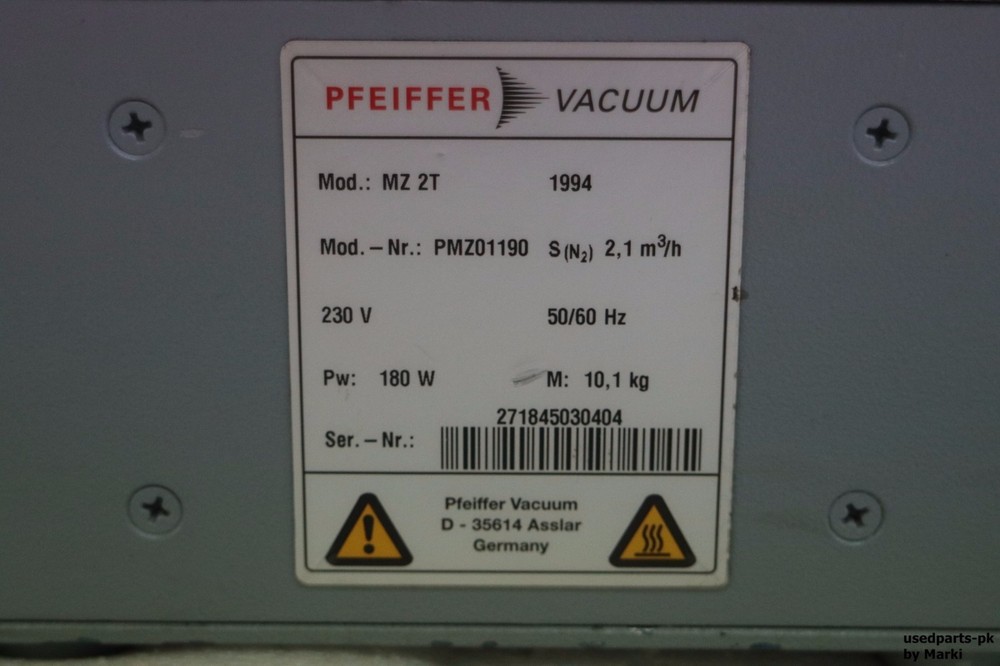 PFEIFFER MZ 2T Diaphragm Pump