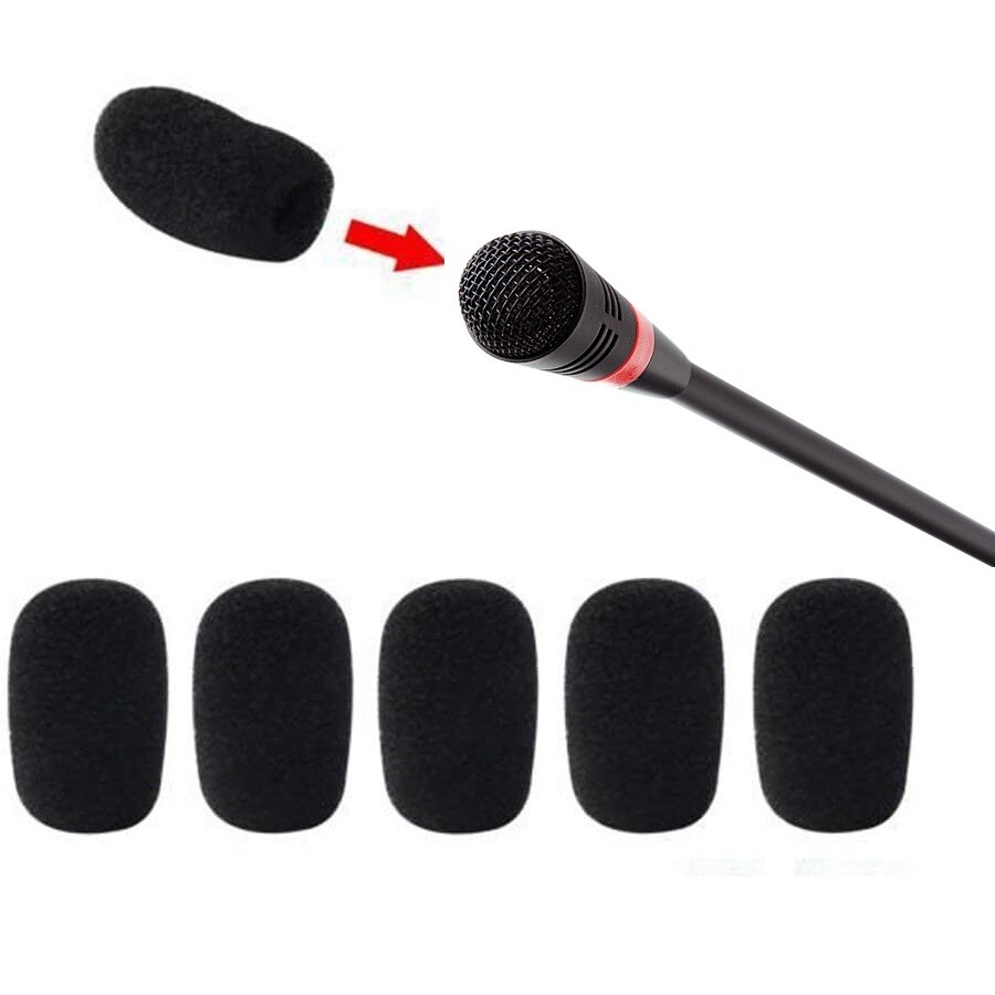 Conference Condenser Microphone Sponge Wind Shield Windscreen Foam Cover 5 Pack