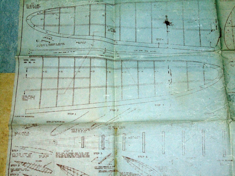 Carl Goldberg 1940 Comet Gull Model Airplane Plans