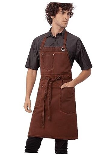 Unisex Dorset Bib Apron One Size Rust