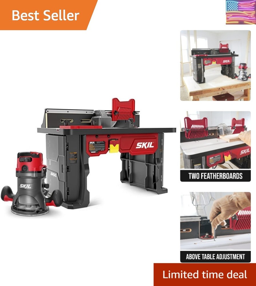 RT1323-01 Router Table and 10Amp Fixed Base Router Kit