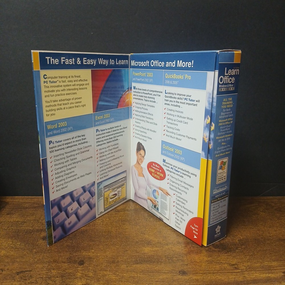 PC Tutor Learn Office Windows & More Deluxe The Complete PC Training Suite, 4-CD