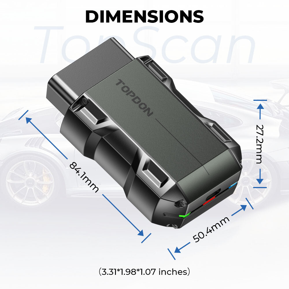 TOPDON TOPSCAN Bluetooth OBD2 Car Code Reader Scanner Tool Full System ABS SRS