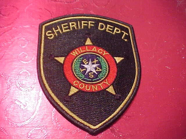 WILLACY TEXAS POLICE PATCH SHOULDER SIZE UNUSED