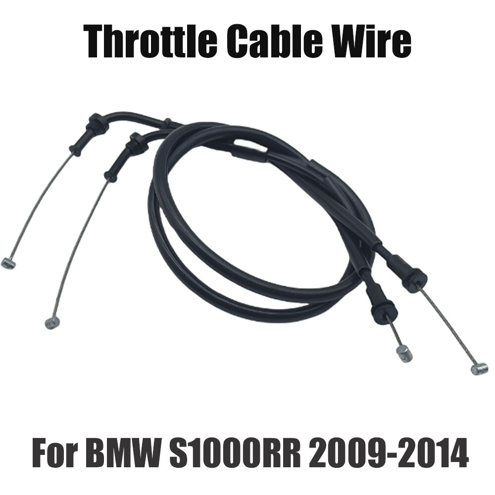 Black Throttle Cable Push & Pull Set For BMW S1000RR 2009-2014 2013 2012 2011