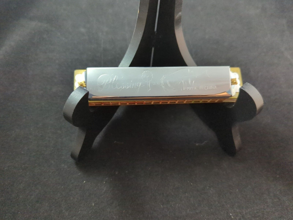 Vintage Blessing Harmonica With A Shiny Metallic Finish
