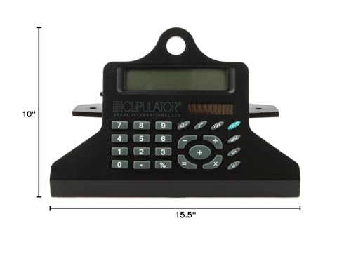 Clipcase Calculator Storage Clipboard Black