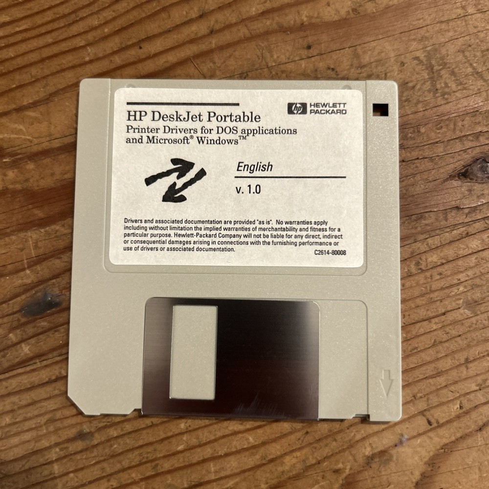 HP DeskJet Portable Printer Software for DOS Applications with Installation Disk