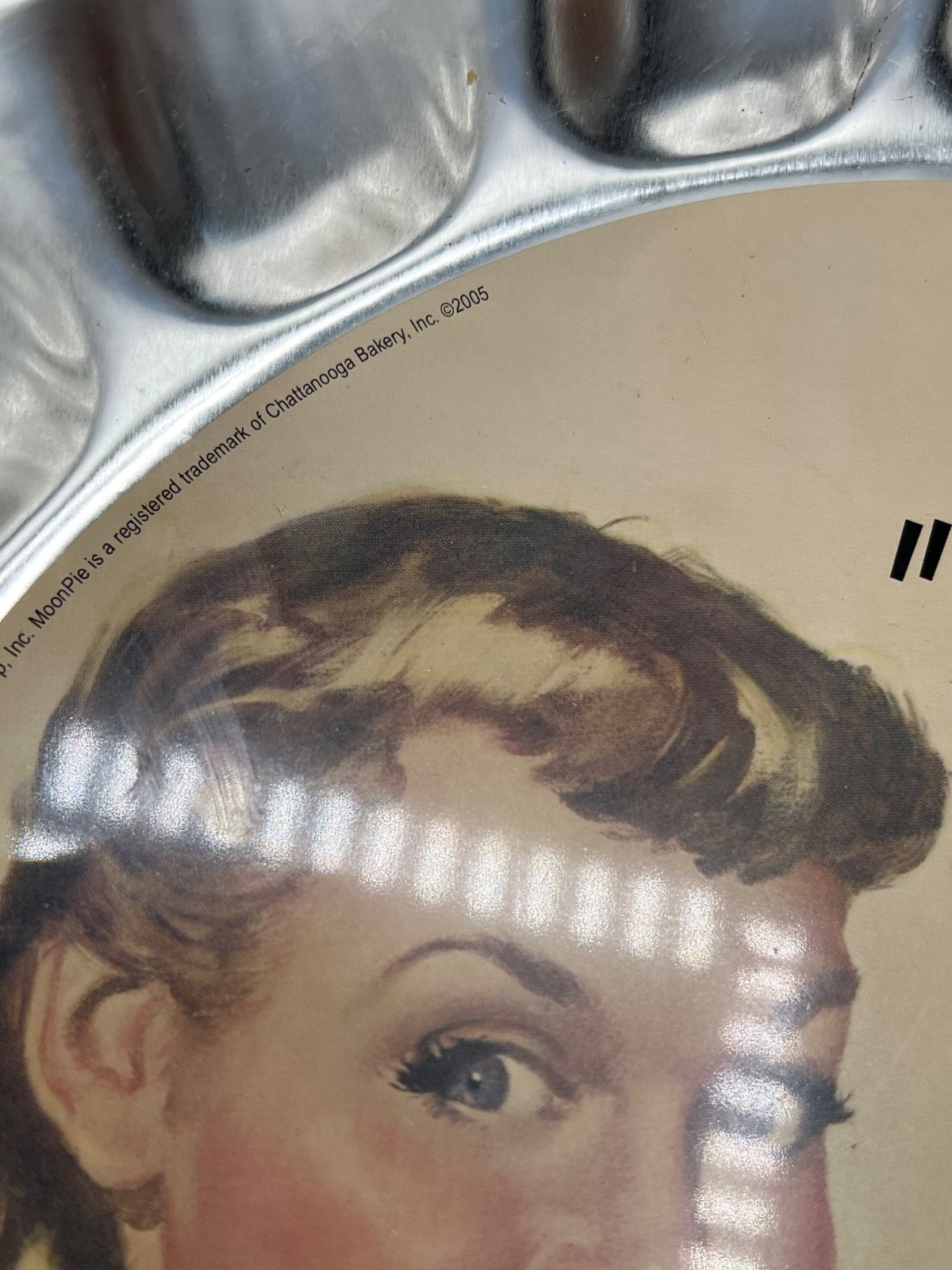 Vintage RC Cola MoonPie Metal Advertising Tray 12” Retro Soda Sign