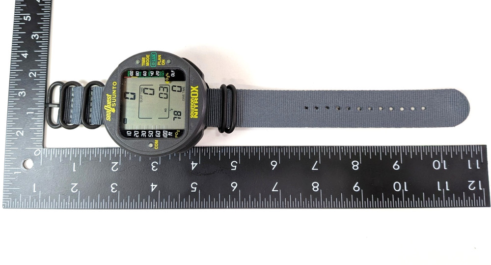 Suunto Solution Nitrox Scuba Dive Wrist Backlit Computer NEW Strap #6140