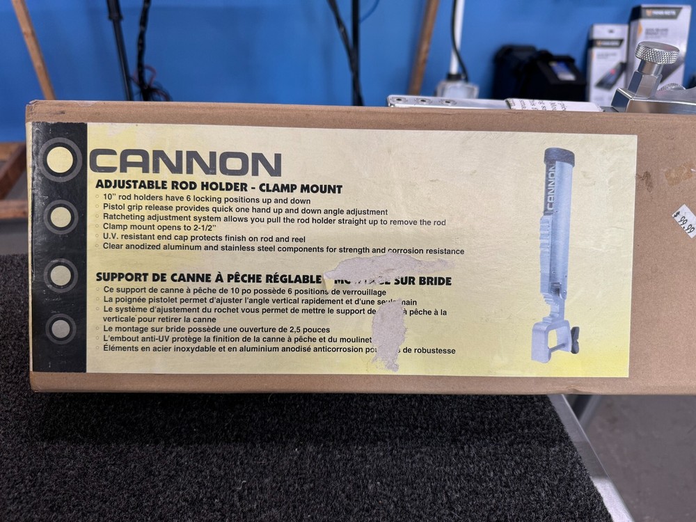 CANNON ADJUSTABLE ROD HOLDER-CLAMP MOUNT