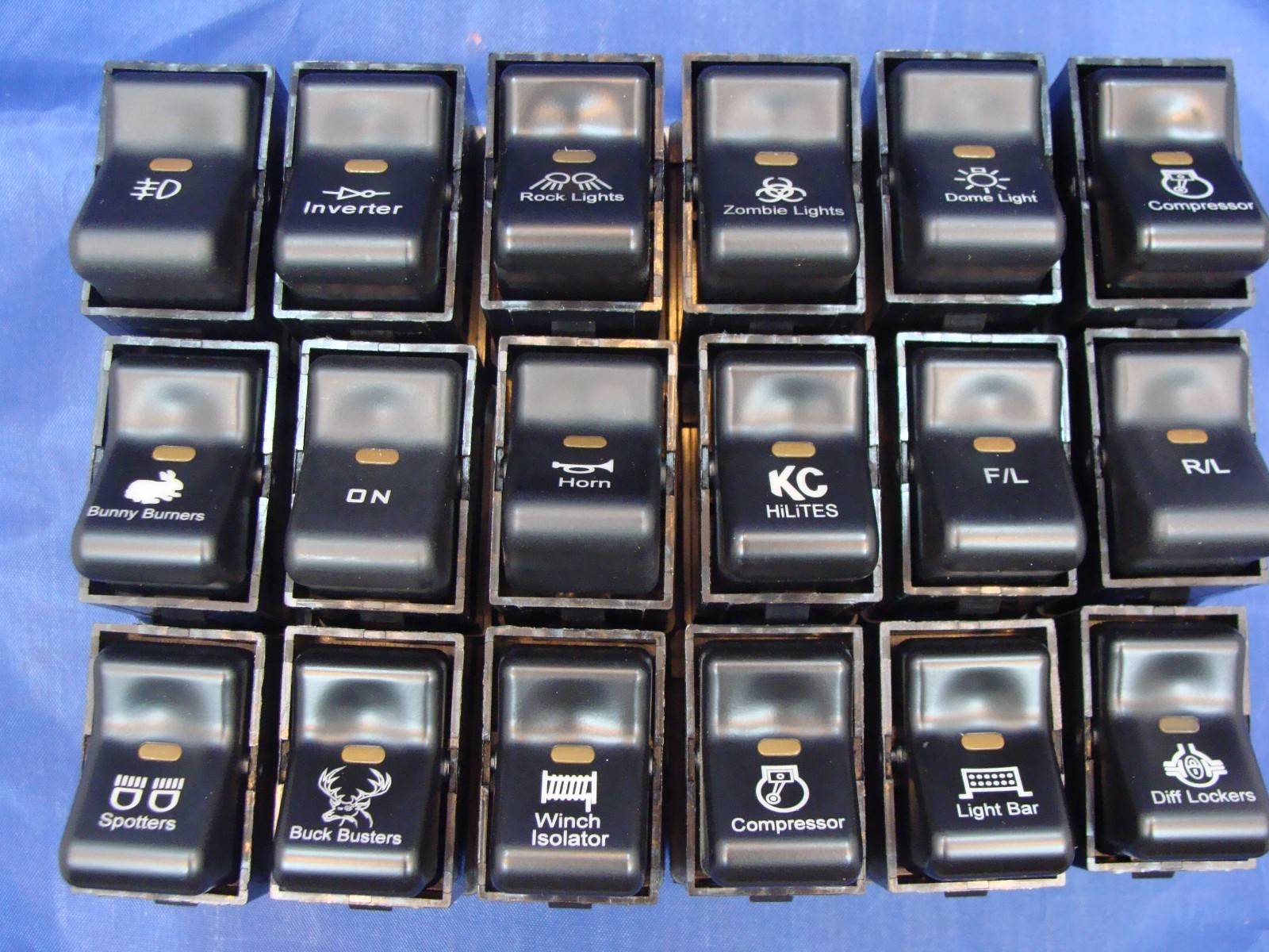 TJ WRANGLER ROCKER SWITCH AFTER MARKET ACCESSORY FOR 1997- 2006 USA SELLER