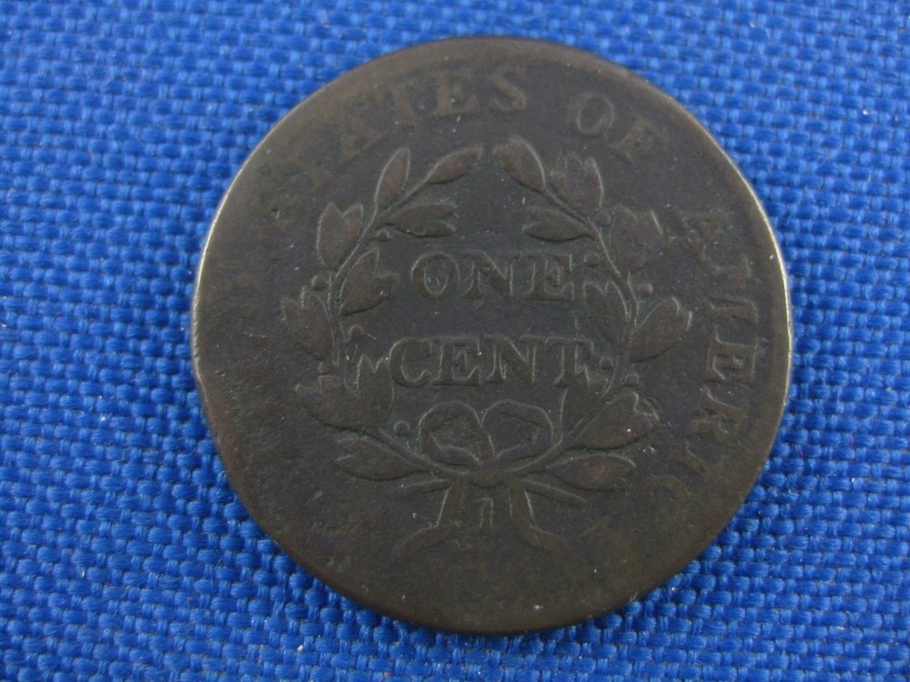 1803 1/100 OVER 1/000 DRAPED BUST COPPER LARGE CENT COIN
