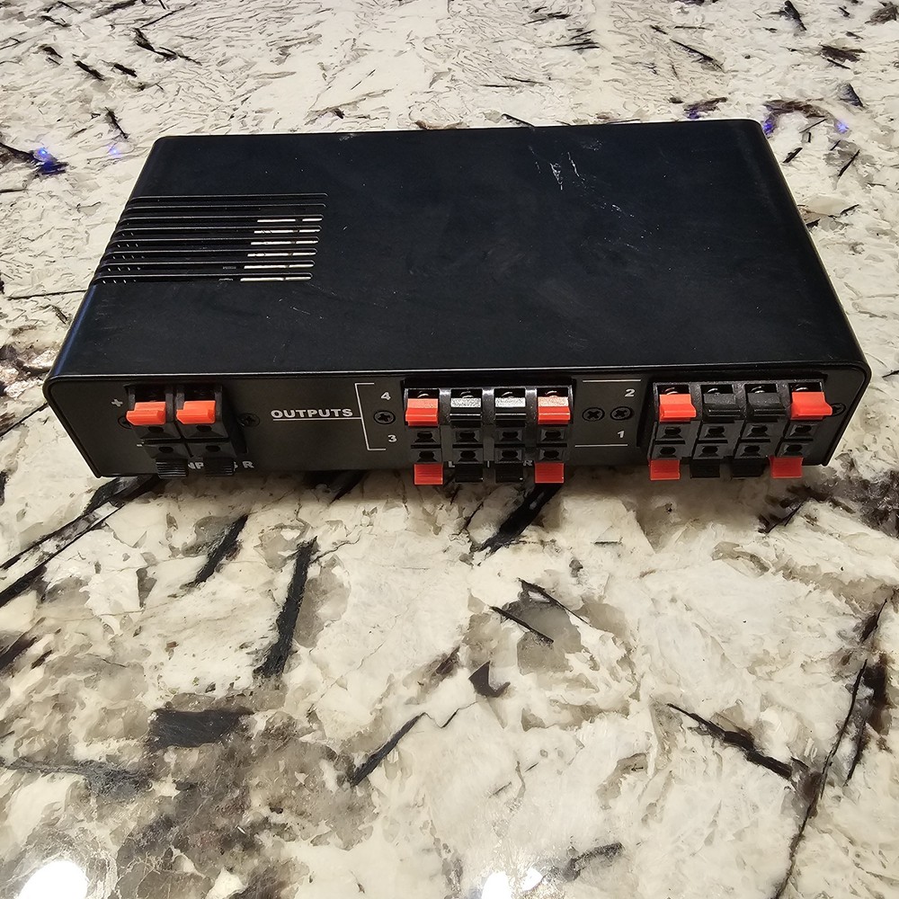 Monoprice 4-Pair Speaker Selector Switch Box with Single Pair Direct Bypass