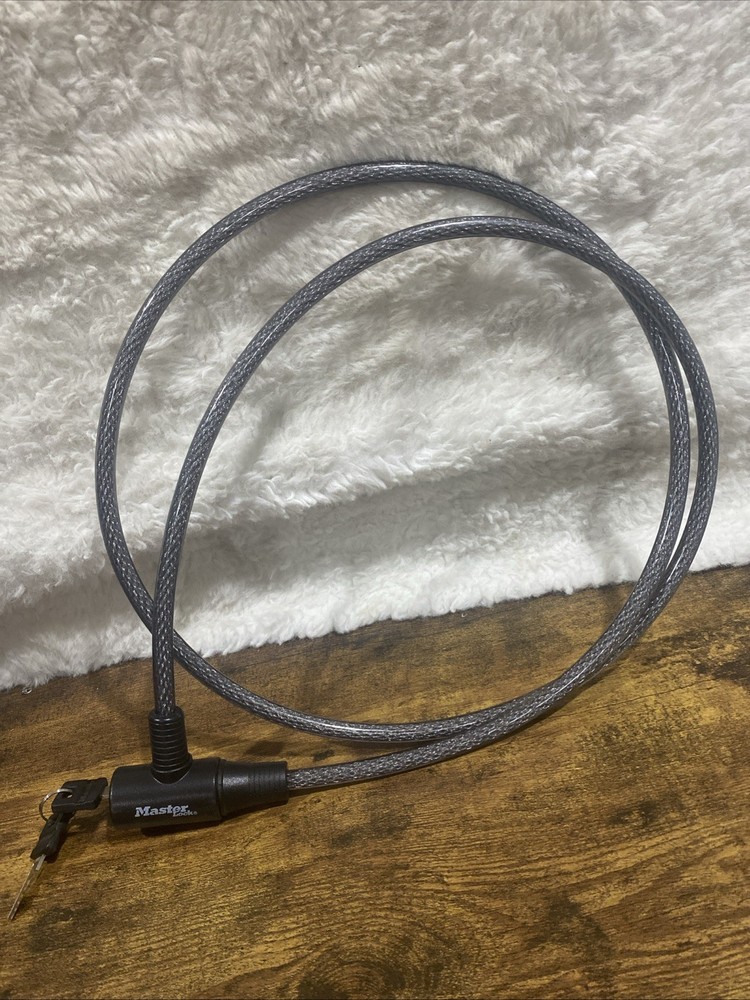 Master Lock Cable Lock, Keyed Bike Lock, 6 ft. Long, 8154DPF