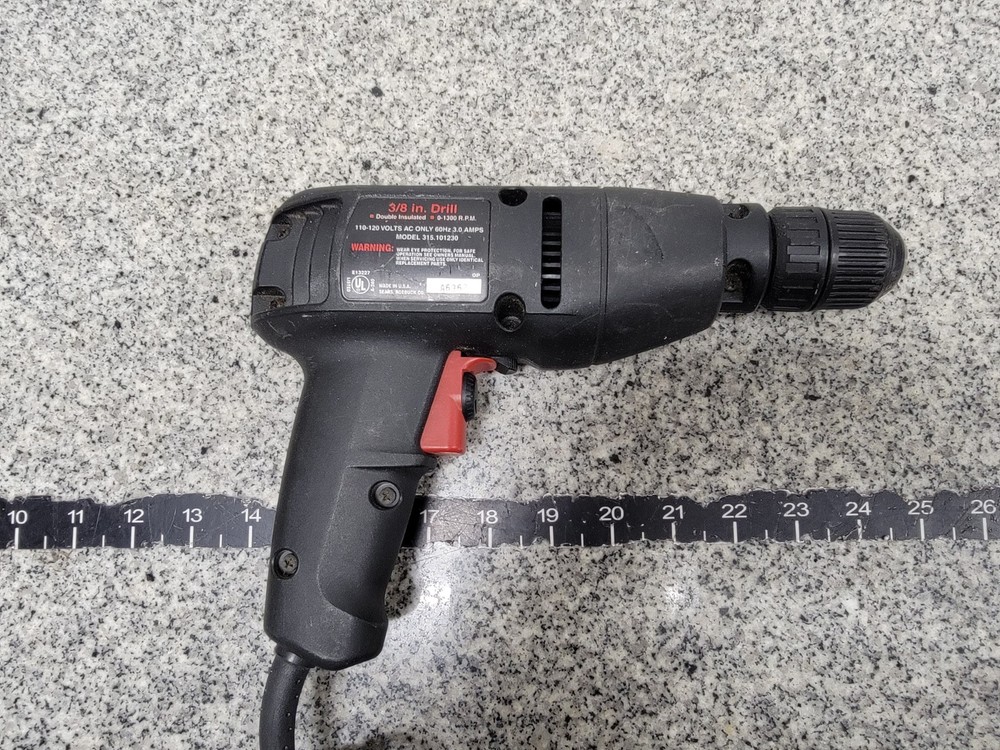 Sears Craftsman 3/8 inch Drill Variable Speed Reversible Model 315.101230