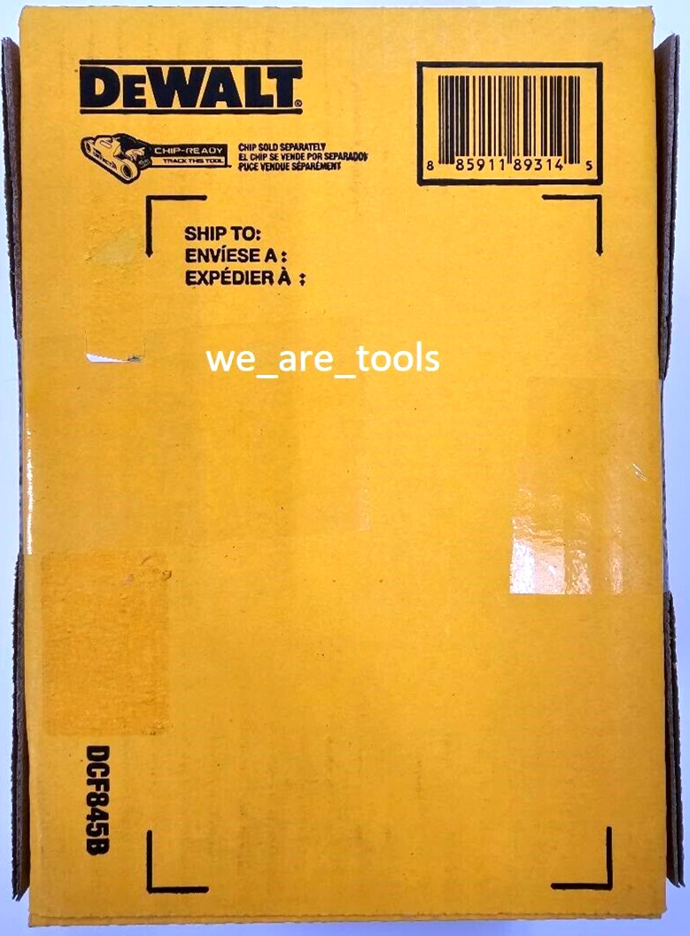 Dewalt DCF845B 3-Speed Brushless 20V Cordless 1/4 Impact Driver DCF845