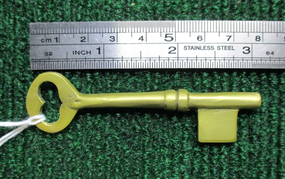 3 1/8" BRASS BIT KEY BLANK - PERFECT for OLD LOCKS (33223)