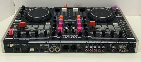 DENON DN-MC6000 DJ Controller Mixer 4-Channel 2 Mic Inputs Tested Used